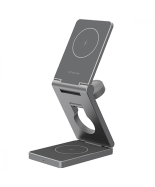 Бездротовий зарядний пристрій Proove Titan Volt 3 in 1 Gray