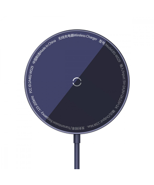 Бездротовий зарядний пристрій Baseus Simple Mini3 Magnetic Wireless Charger 15W Purple