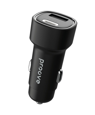 Автомобільний зарядний пристрій Proove Flash 48W (Type-C + USB) Black