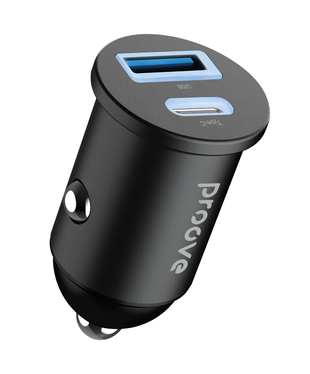Автомобільний зарядний пристрій Proove Tiny Power 30W (Type-C + USB) Black