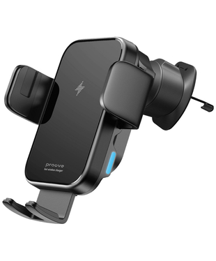 Автомобільний тримач з бездротовою зарядкою Proove Triple Clamp 15W Black