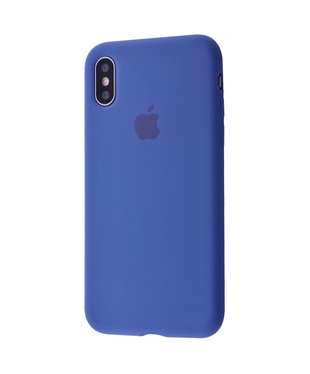Чехол силиконовый  Full Cover Apple iPhone XS Max Linen Blue