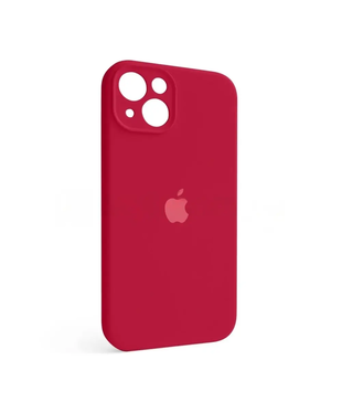 Чехол силиконовый  Full Cover Apple iPhone 13 Pomegranate закрытая камера