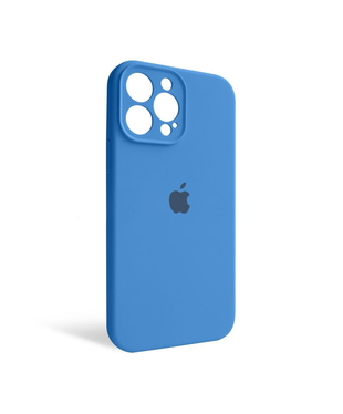 Чехол силиконовый Full Cover Apple iPhone 13 Pro Max Royal Blue закрытая камера