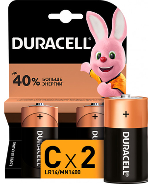 Батарейка DURACELL С/ LR14/ MN1400 KPN 2шт.