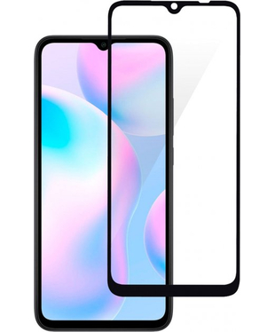 Защитное стекло Xiaomi Redmi 9A/9C/Redmi 10A/Oppo A5 2020/A9 2020/Vivo Y19/Y20 Black Full Glue