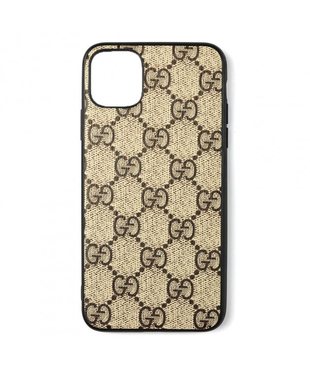 Чехол Brand Gucci Apple iPhone 11 Beige pattern
