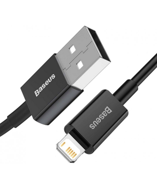 Кабель Baseus Ice Porcelain Series Fast Charging Data Cable USB to iP 2.4A 2m Black (CALBC-A01)