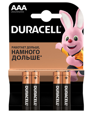 Батарейка DURACELL LR03 MN2400 1x4 шт.