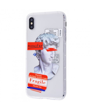 Чехол прозрачный Fragile Apple iPhone XS Max