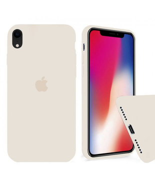 Чехол силиконовый Full Cover Apple iPhone XR Antique White