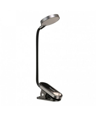 Аккумуляторная LED лампа на клипсе Baseus Comfort Reading Mini Clip Lamp Dark Gray (DGRAD-0G)