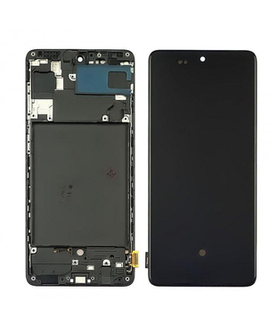 Дисплей Samsung A715F Galaxy A71, Black OLED (Big Glass) F