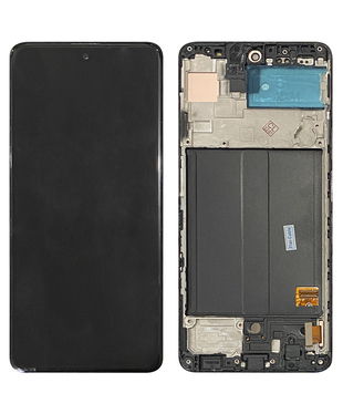 Дисплей Samsung A515F Galaxy A51, Black OLED (Big Glass) F