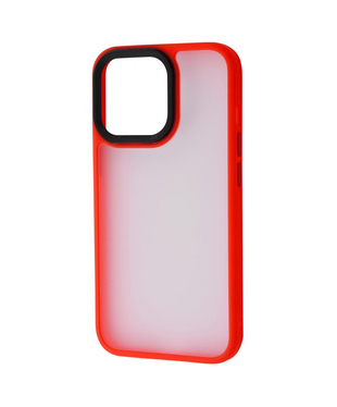 Чехол Shadow Matte Metal Buttons IPhone 13 Pro Max Red