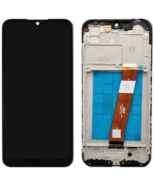 Дисплей Samsung A015F Galaxy A01/M015F, Black original F (с узким разъемом)