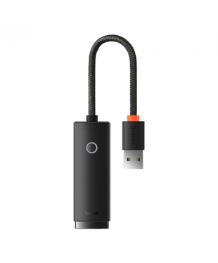 Переходник Baseus Lite Series Ethernet Adapter USB-A to RJ45 LAN Port (1000Mbps) Black (WKQX000101)