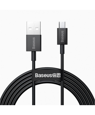 Кабель Baseus Superior Series Fast Charging Data Cable USB to Micro 2A 2m Black (CAMYS-A01)