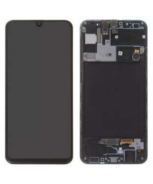 Дисплей Samsung A307F Galaxy A30s, Black OLED (Big Glass) F
