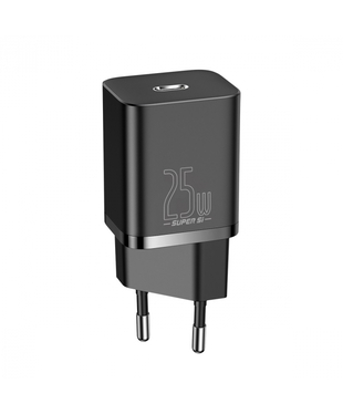 Сетевое зарядное устройство Baseus Super Si Quick Charger 1C 25W EU Black (CCSP020101)