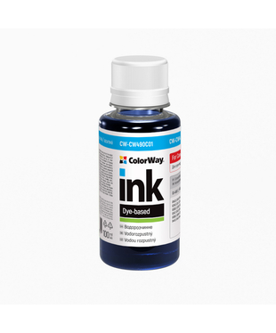 Чорнило ColorWay до Canon CW490 C Dye-based 100 ml (CW-CW490C01)