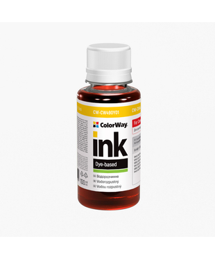 Чорнило ColorWay до Canon CW490 Y Dye-based 100 ml (CW-CW490Y01)