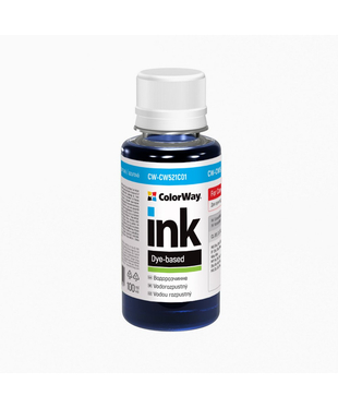 Чорнило ColorWay до Canon CL-38/CLI-521 100мл Cyan CW521C (Cyan CW521C)