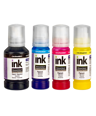 Комплект чорнил ColorWay до Epson EP649 BK/C/M/Y Pigment 127 ml + 3 x 70 ml (CW-EP649SET01)