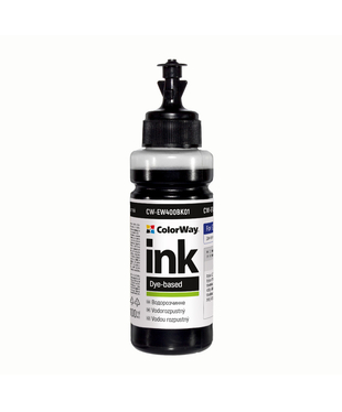 Чорнило ColorWay до Epson EW400 BK Dye-based 100 ml (CW-EW400BK01)