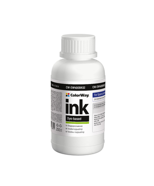 Чорнило ColorWay до Epson EW400 BK Dye-based 200 ml (CW-EW400BK02)