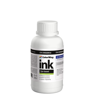 Чорнило ColorWay до Epson EW650 BK Dye-based 200 ml (CW-EW650BK02)