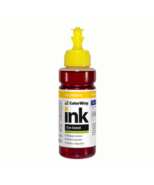 Чорнило ColorWay до Epson EW650 Y Dye-based 100 ml (CW-EW650Y01)