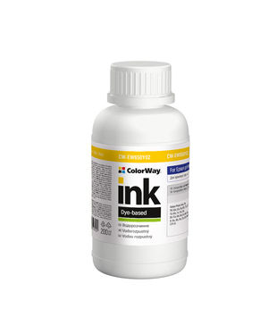 Чорнило ColorWay до Epson EW650 Y Dye-based 200 ml (CW-EW650Y02)