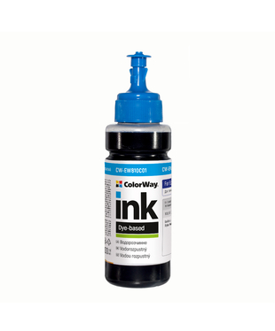 Чорнило ColorWay до Epson EW810 C Dye-based 100 ml (CW-EW810C01)