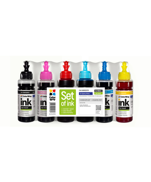 Комплект чорнил ColorWay до Epson EW810 BK/C/LC/LM/M/Y Dye-based 6 x 100 ml (CW-EW810SET01)