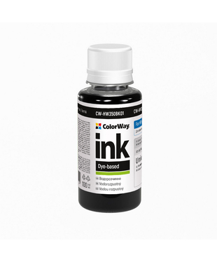 Чорнило ColorWay до HP HW350 BK Dye-based 100 ml (CW-HW350BK01)