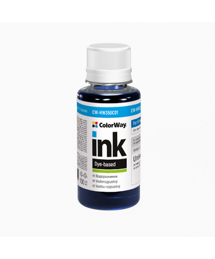 Чорнило ColorWay до HP HW350 C Dye-based 100 ml (CW-HW350C01)