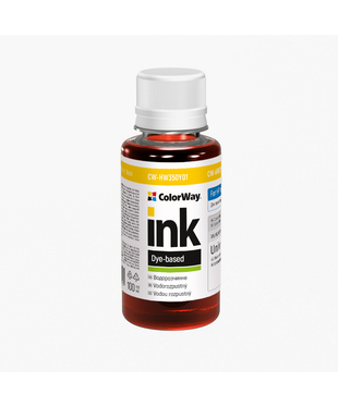 Чорнило ColorWay до HP HW350 Y Dye-based 100 ml (CW-HW350Y01)