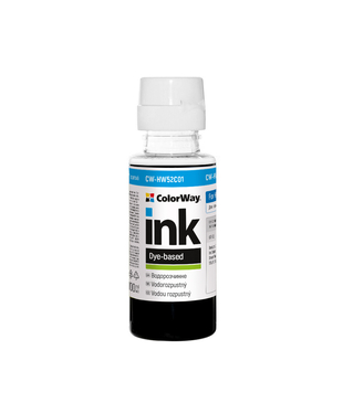 Чорнило ColorWay до HP HW52 C Dye-based 100 ml (CW-HW52C01)