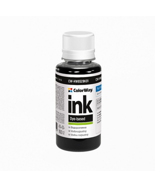 Чорнило ColorWay до HP HW652 BK Dye-based 100 ml (CW-HW652BK01)