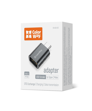 Адаптер-перехідник Colorway USB-A to USB-C 3.2 (CW-AD-AC3)
