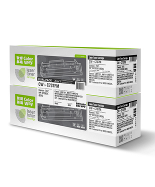 Картридж лазерний ColorWay для Canon:737 Dual Pack (CW-C737FM)