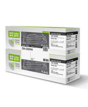 Картридж лазерний ColorWay для Canon:051 Bk DUAL PACK (CW-C051FM)