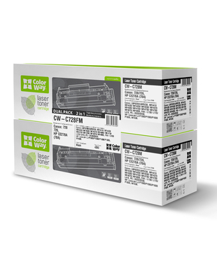 Картридж лазерний ColorWay для Canon:728/726 Dual Pack (CW-C728FM)