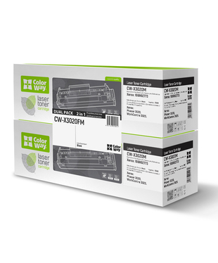 Картридж лазерний ColorWay для Xerox:106R02773 Bk DUAL PACK (CW-X3020FM)