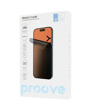 Захисна гідрогелева плівка Proove Hydrogel Screen Protection PRIVACY Clear