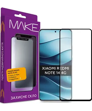 Захисне скло для смартфону MAKE Xiaomi Redmi Note 14 4G