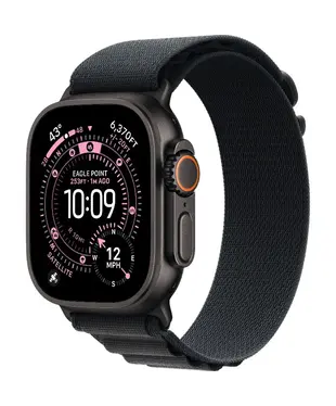 Apple Watch Ultra 3 GPS + Cellular 49mm Black Titanium Case with Black Alpine Loop M MF0V4