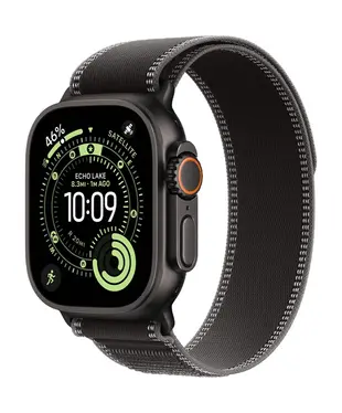 Apple Watch Ultra 3 GPS + Cellular 49mm Black Titanium Case with Black/Charcoal Trail Loop M/L MF1H4