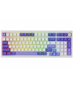 Бездротова клавіатура Proove Gaming Slicker Special Edition (Ukraine Layout) White Purple